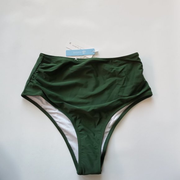 Cupshe Swimsuit, Green Bottoms, Size Medium - Picture 5 of 11